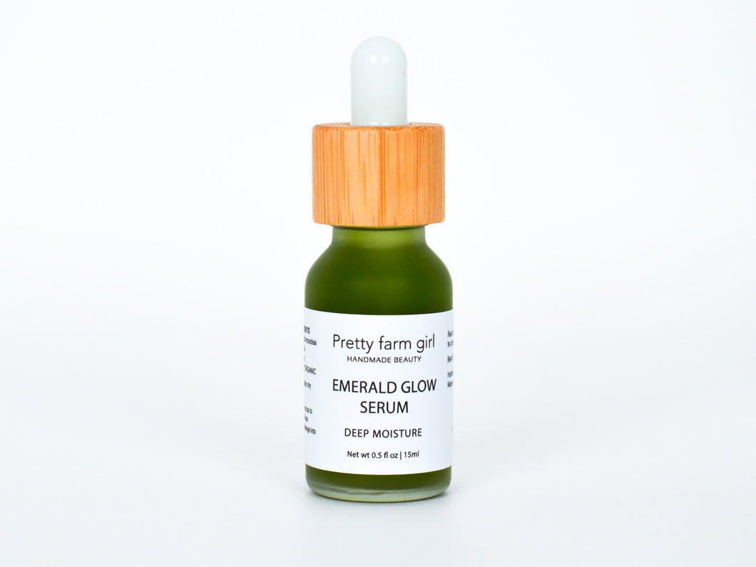 Emerald Glow Moisturizing Serum for Dry Skin - DISCONTINUING SOON