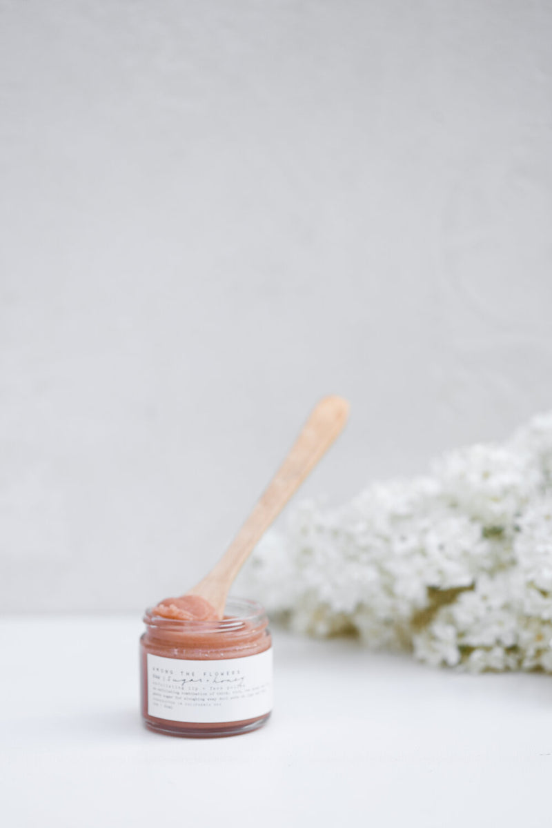 Raw Honey + Sugar Exfoliating Lip & Face Polish by Among The Flowers