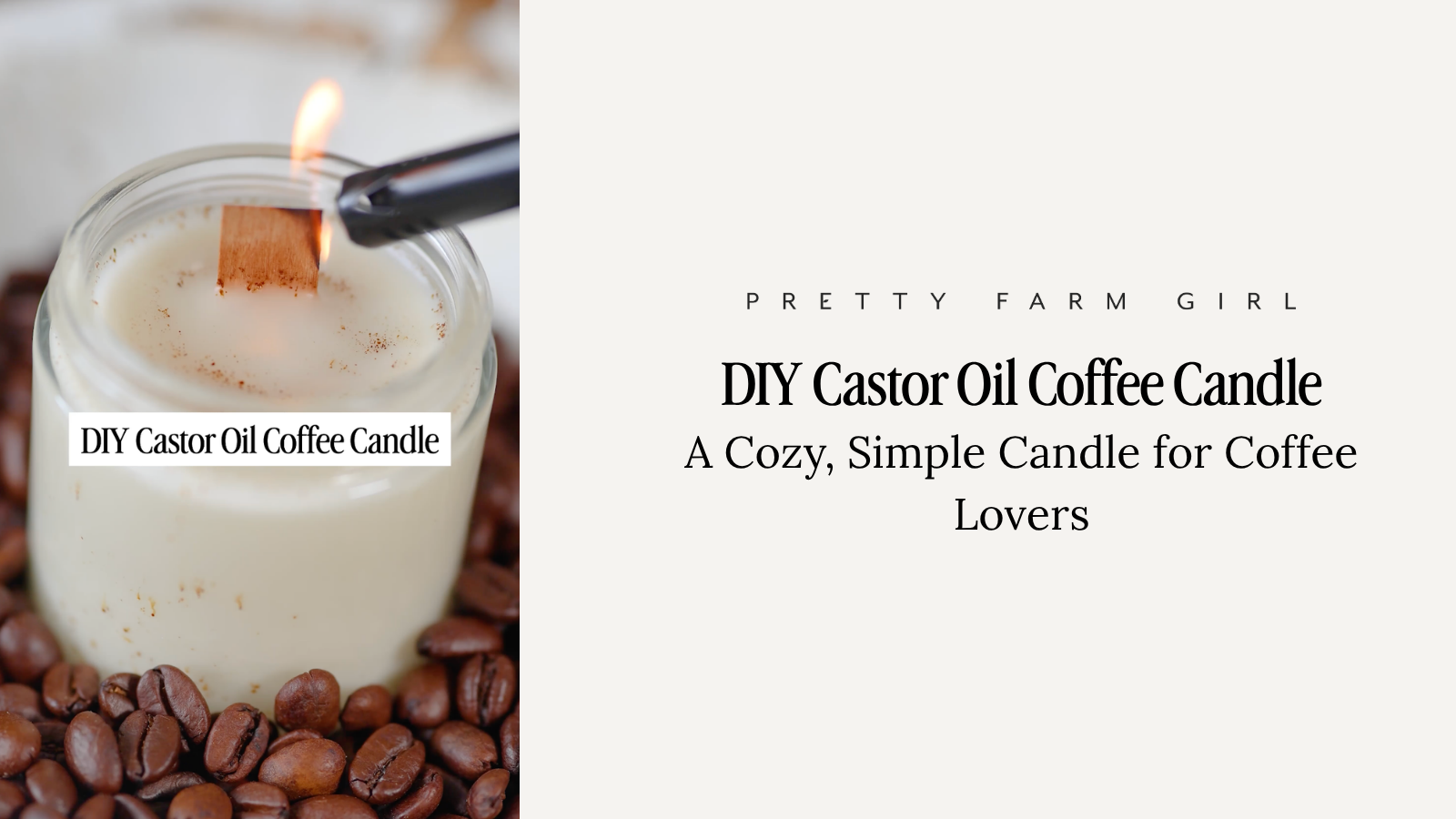 DIY Castor Oil Coffee Candle: A Cozy, Simple Candle for Coffee Lovers