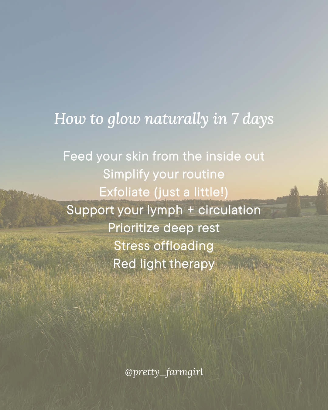 How to Glow Naturally In 7 Days