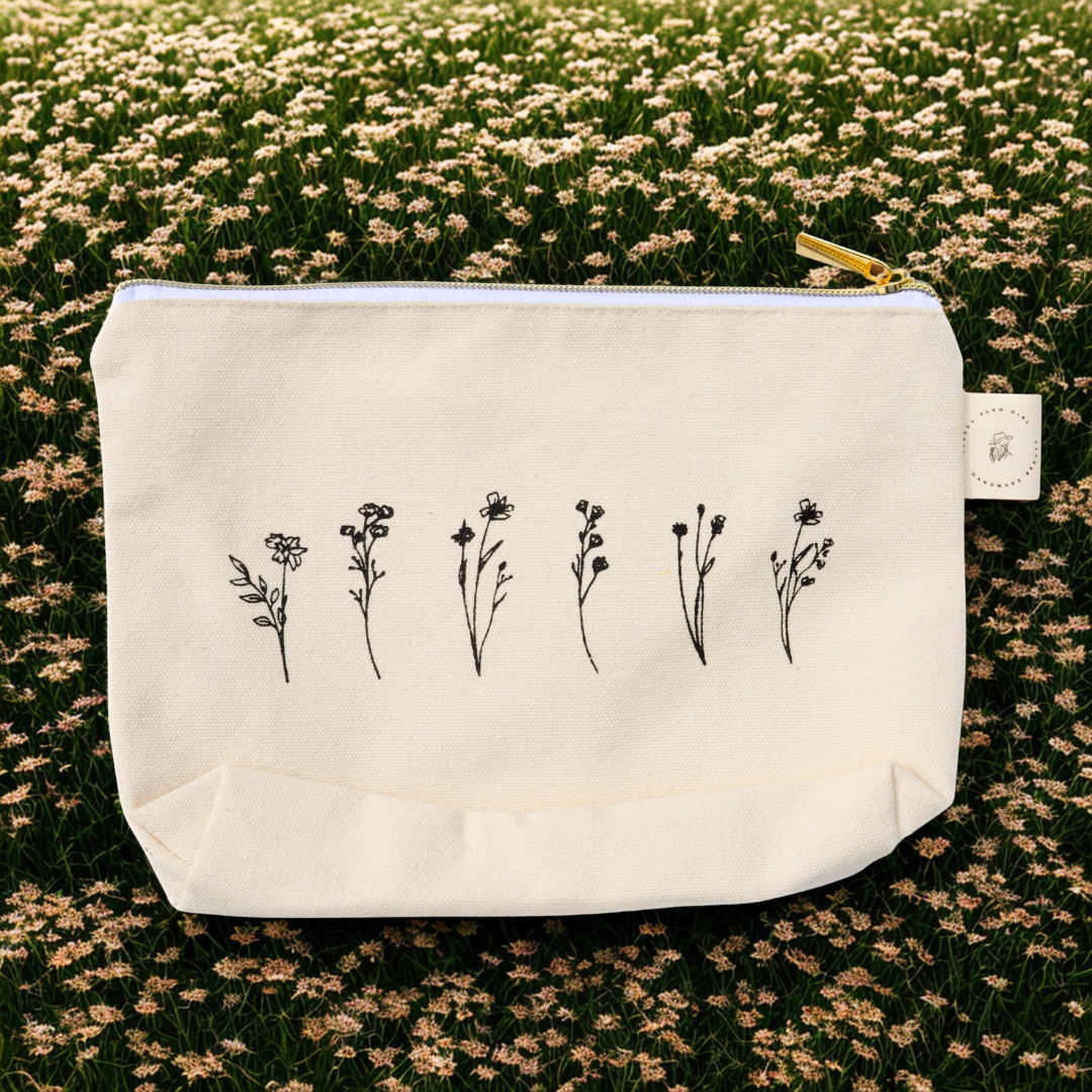 Skincare Canvas Pouch