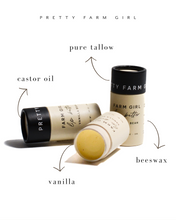 Load image into Gallery viewer, Vanilla Bean Tallow Lip Butter in Eco-Friendly Travel Tubes
