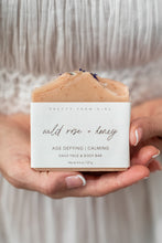 Load image into Gallery viewer, Wild Rose + Honey Handmade Tallow and Goat Milk Soap Bar
