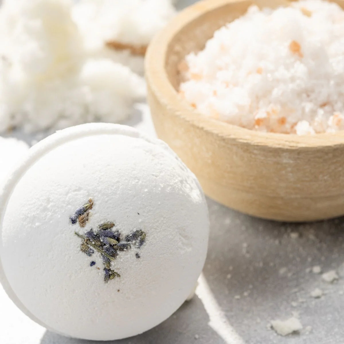 Bomba de baño de lavanda