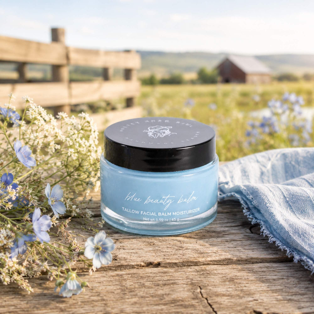 Pretty Farm Girl Blue Beauty Balm Soothing Tallow Face Balm