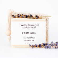 Load image into Gallery viewer, Farm Girl Wild Lavender Handmade Tallow and Goat Milk Kefir Soap Bar

