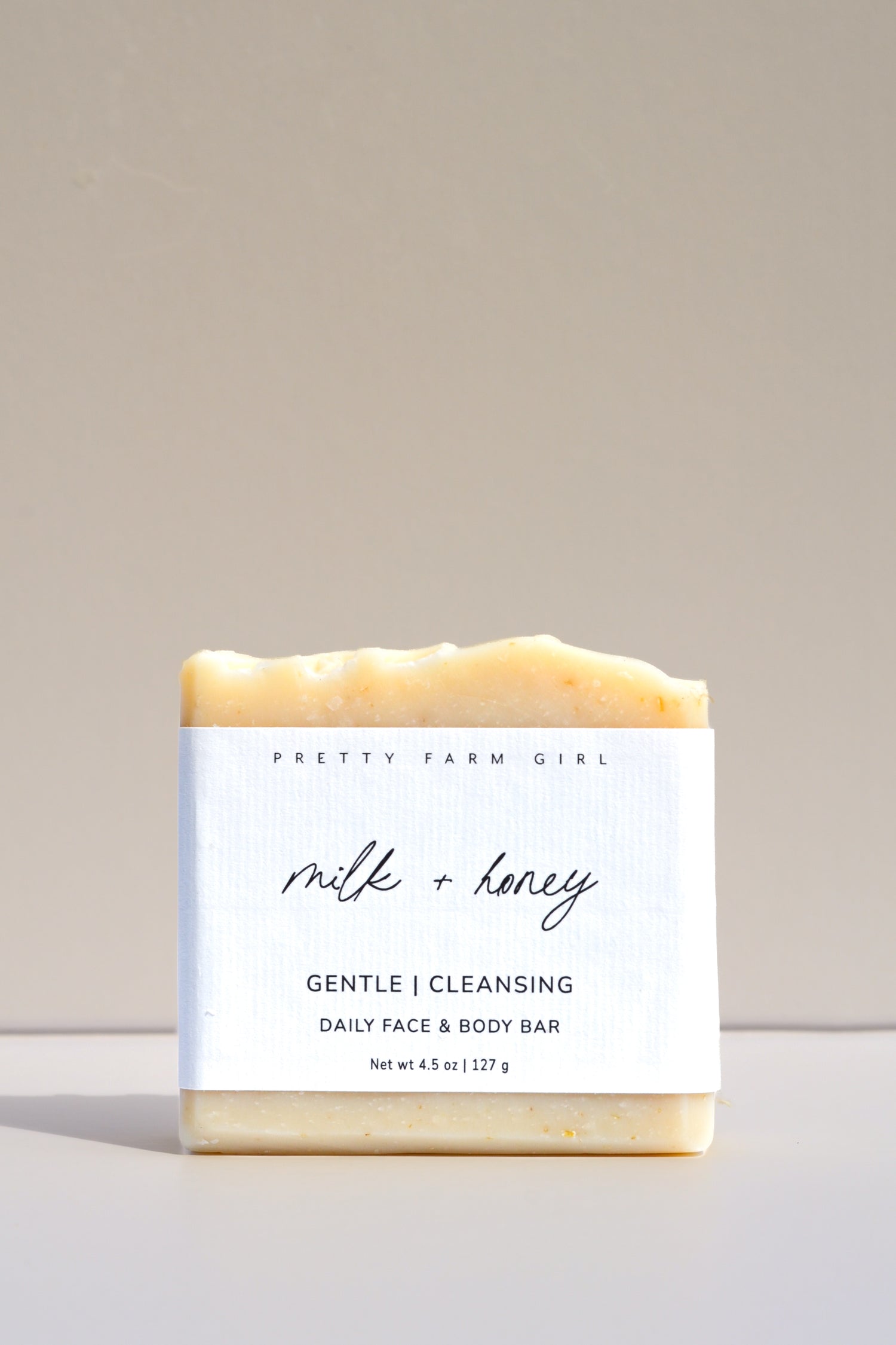 Milk + Honey Fragrance Free Handmade Tallow and Goat Milk Soap Bar