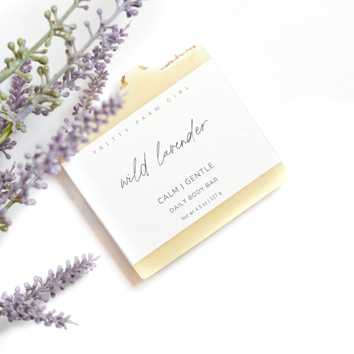 Wild Lavender Handmade Tallow and Goat Milk Soap Bar