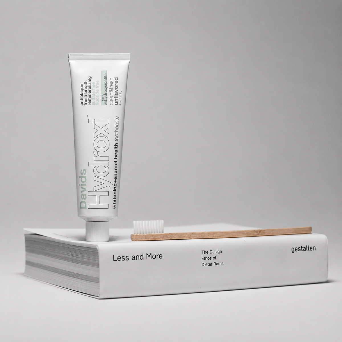 Davids Hydroxi™ Whitening+Enamel Health Nano Hydroxyapatite Premium Toothpaste / Unflavored