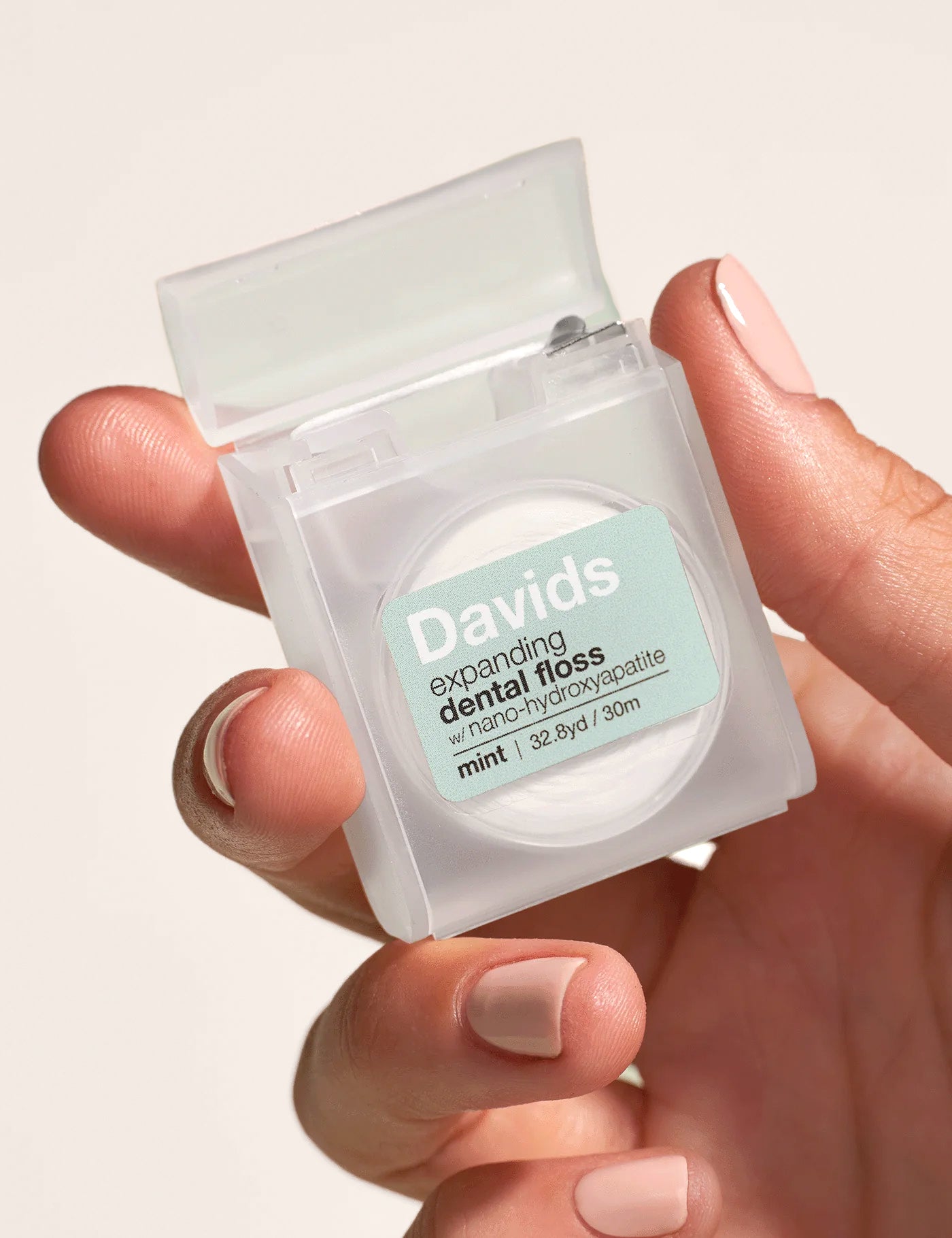 David's Expanding Mint Dental Floss With Refillable Dispenser