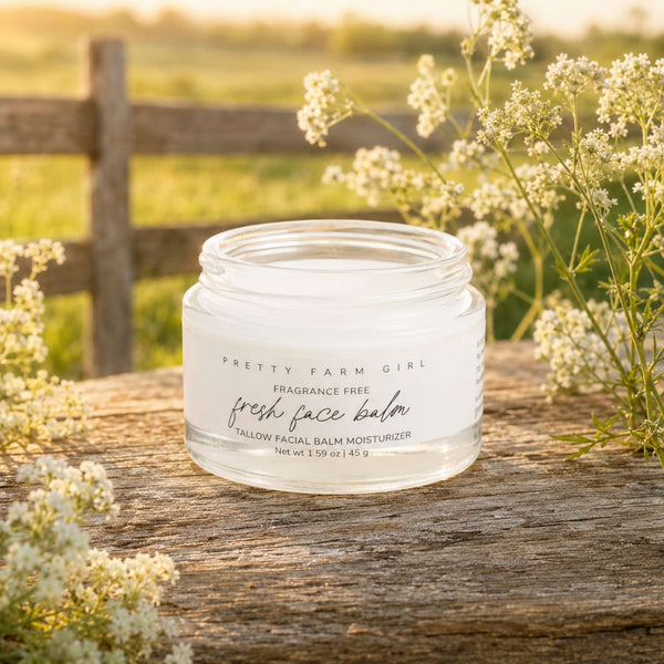 Fragrance Free Fresh Face Balm Tallow Facial Moisturizer