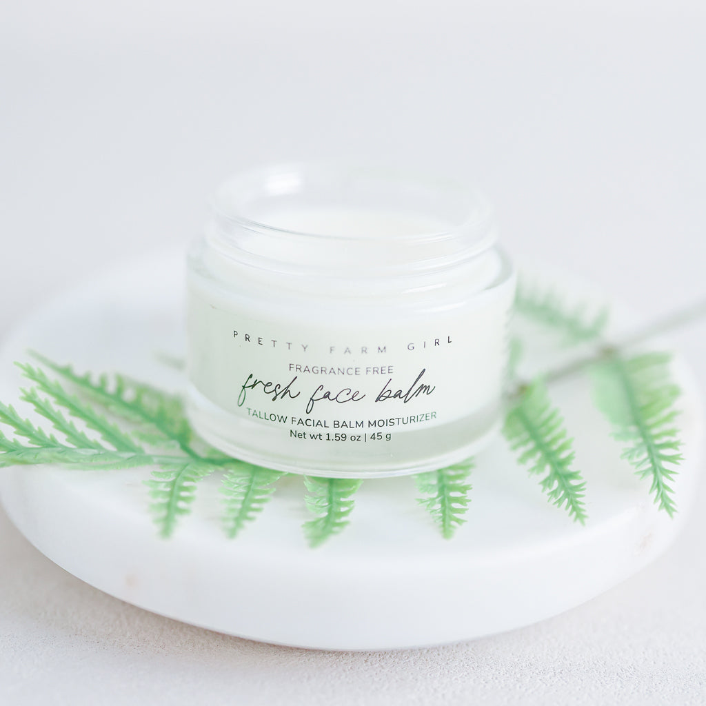 Fragrance Free Fresh Face Balm Tallow Facial Moisturizer
