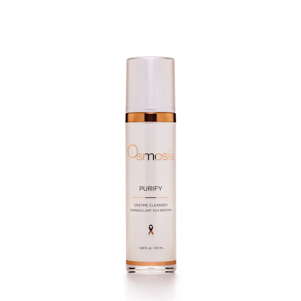 Osmosis skincare bottle on a white background