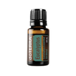 DoTERRA Eucalyptus essential oil bottle on a white background
