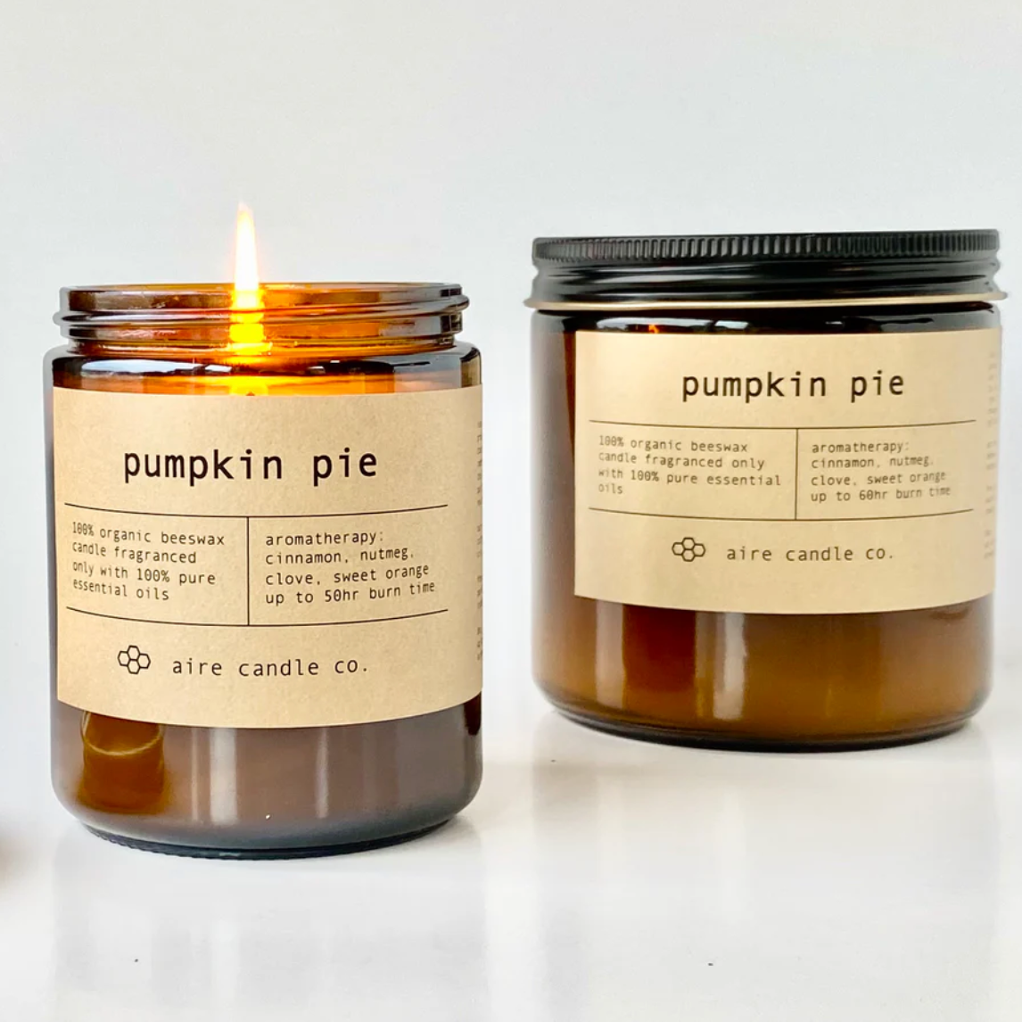 Pumpkin Pie Beeswax Candle