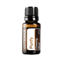 Doterra Purity essential oil bottle on a white background