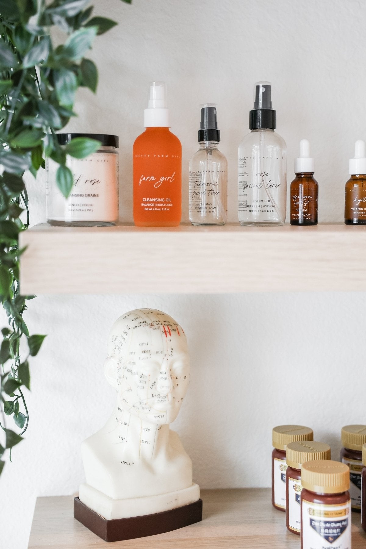 Inside the Pretty Farm Girl storefront and skincare studio