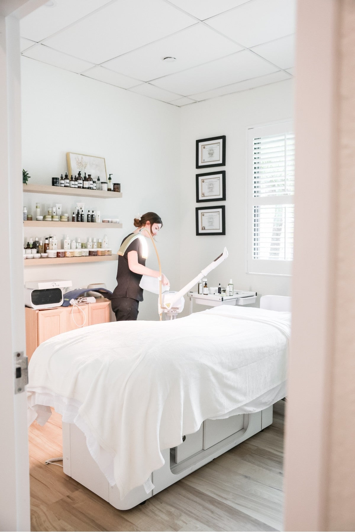 Inside the Pretty Farm Girl storefront and skincare studio