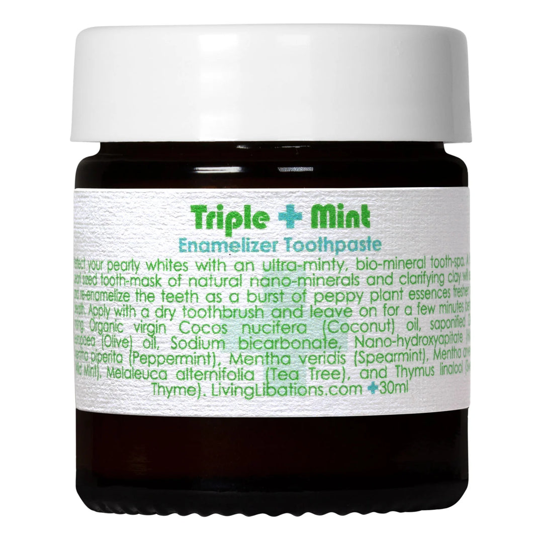 Triple Mint Enamelizer Toothpaste by Living Libations