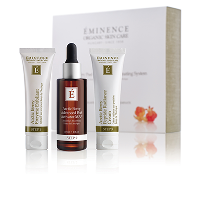 Sistema Iluminador de Péptidos y Exfoliación de Bayas Árticas de Eminence Organic Skin Care