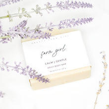 Load image into Gallery viewer, Farm Girl Wild Lavender Handmade Tallow and Goat Milk Kefir Soap Bar
