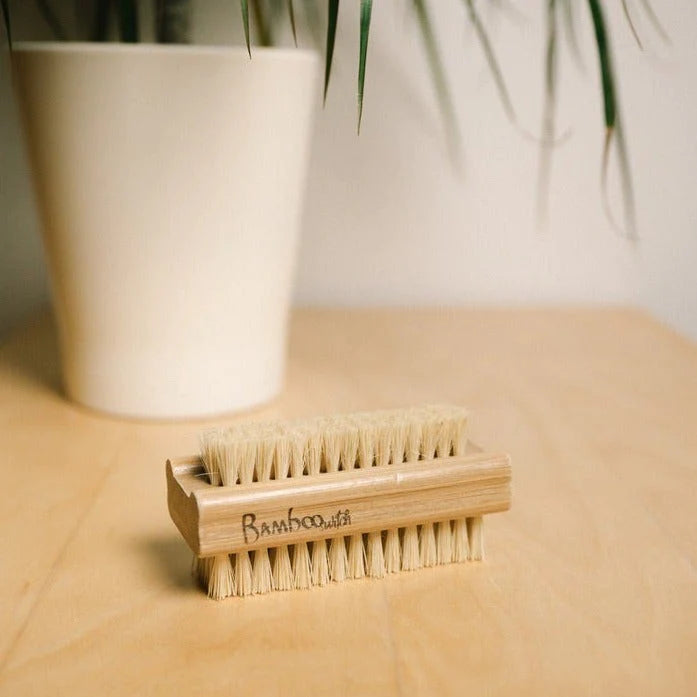 Bamboo Nail Brush With Sisal Bristles
