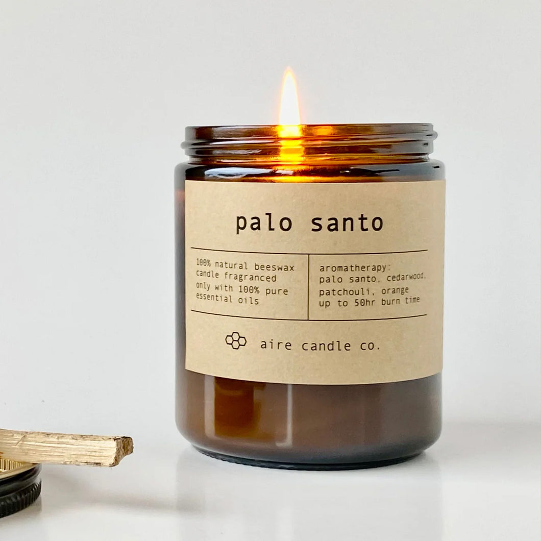 Palo Santo Beeswax Candle