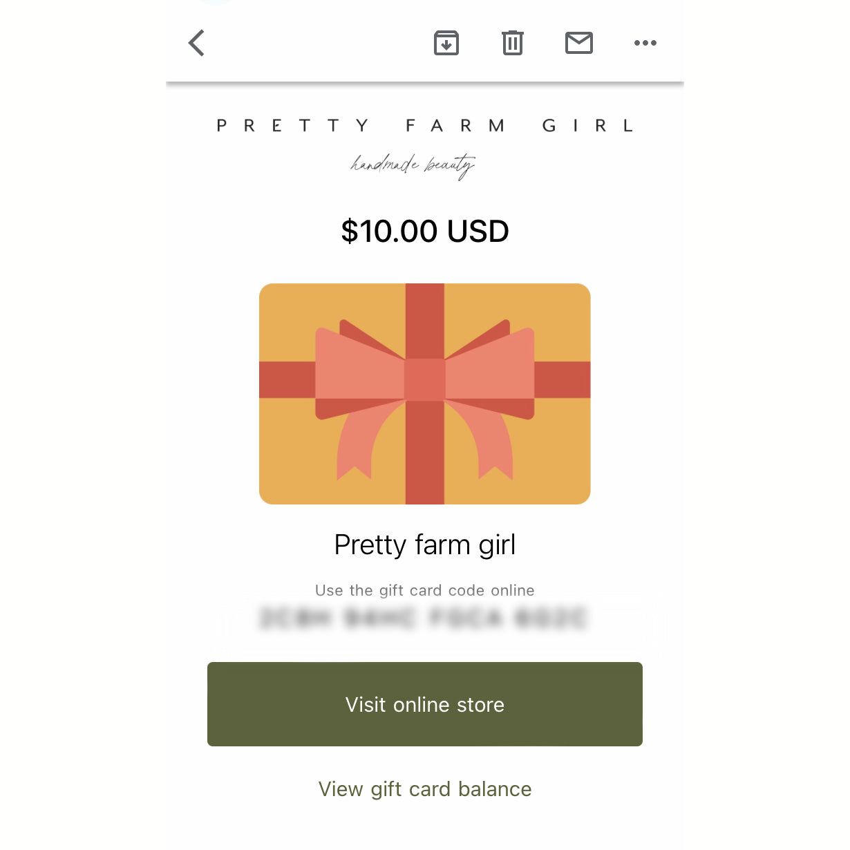 Pretty Farm Girl Digital Gift Card – Pretty farm girl
