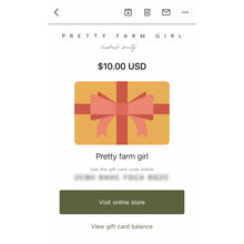 Load image into Gallery viewer, Pretty Farm Girl Digital Gift Card
