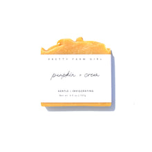 Load image into Gallery viewer, Pumpkin + Cream Handmade Tallow and Goat Milk Soap Bar
