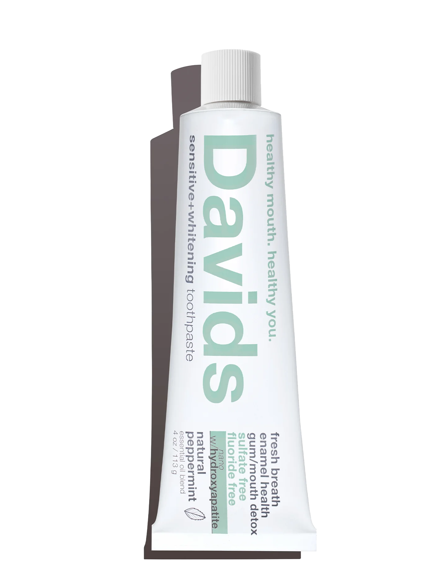 Davids Hydroxi™ Sensitive + Whitening Nano-Hydroxyapatite Premium Toothpaste Peppermint