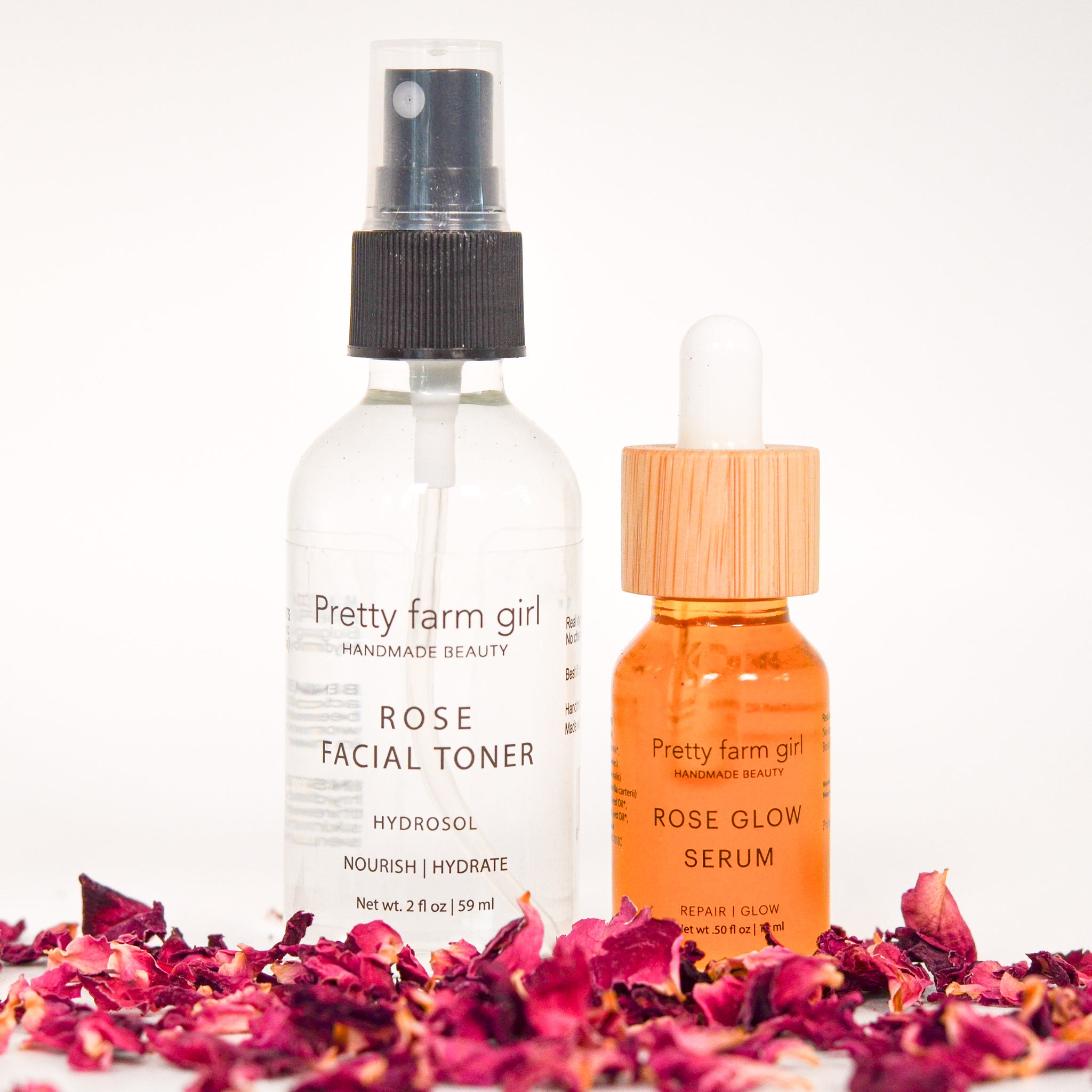 The Ultimate Clean Beauty Face Kit, Rose Glow Serum